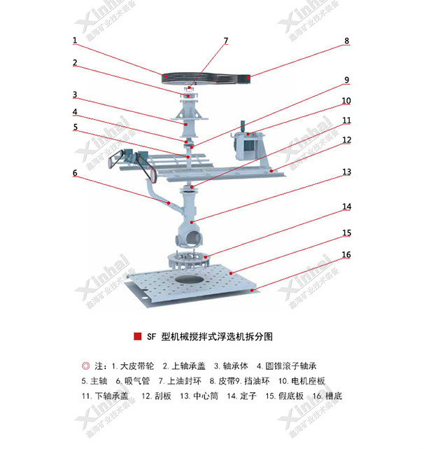 SF浮選機工作原理